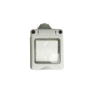 Caja Estanca 2 Modulos Con Interruptor Ip 65