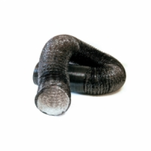 Tubo Flexible Aluminio Pvc Negro Ø152
