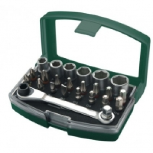 Estuche Vaso + Puntas + Carraca 24 Piezas - Mannesmann - M29