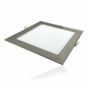 Downlight Empotrable Cuadrado Led Anubis 18w Niquel Natural