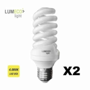 Pack De 2 - Bombilla Bajo Consumo Espiral 23w 4.000k Luz Dia