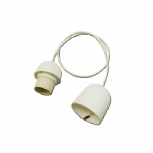 Conjunto Colgante Blanco E-27 Longitud 80cm