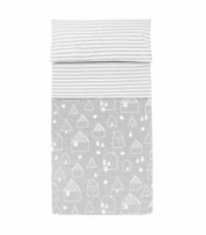 Funda Nordica Minicuna (3 Piezas) Baby Clic Town Gris