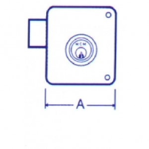 Cerradura Sobrep Pint Izda - Mcm - 2524p - 100 I