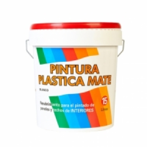 Pintura Plastica Blanca Mate 15 L - -