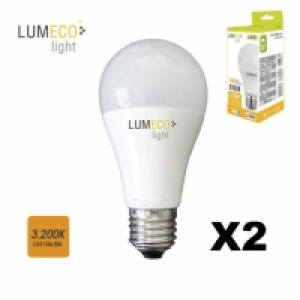 Carrefour  Pack De 2 - Bombilla Standard Led E27 10w 810 Lumens 3.200k 