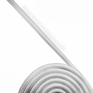 Cable Textil 2x0,75 Plata (rollo 5 Mts.)
