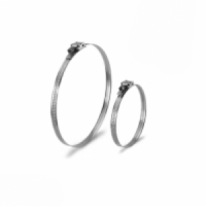Abrazadera Fleje De Acero Inox.a Medida Tubo Flexible Ø60 A