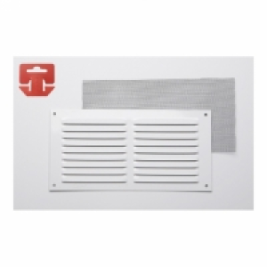 Rejilla C/mosq Alum 0.6 Blanco Lacado 15x30 (g)