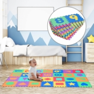 Homcom® Alfombra Puzle Juegos De Rompecabezas Para Niños 2.5