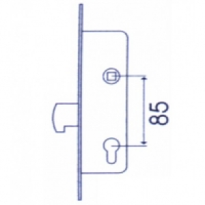 Cerradura Embutir Met Inox - Tesa - 2241/30/3ai - 30 Mm