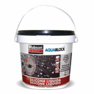 Silicona Liquida 1 Kg Negra Aquablok