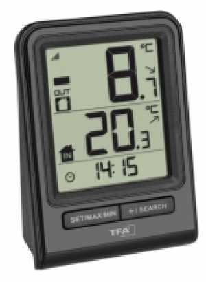 Termometro Digital Sensor Negro 67x93x35mm - T.f.a. - 30.306