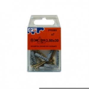 Taco 6+tirafondo 4,5x40 C/5 Pz - Profer Top - 48422-pt0393
