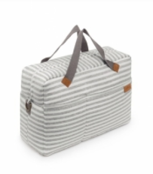 Bolso Maternidad Baby Clic Rayas Gris