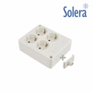 Carrefour  Base Bipolar De 4 Tomas, Con T/t Lateral 16a 250v. Material 
