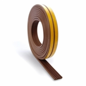 Burlete Caucho Tipo E Marron 6mx9mm