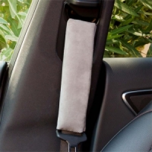 Int50004 - Jgo Almohadillas Cinturón Coche Velour Grises Bcc