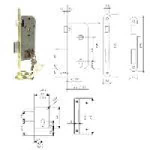 Cerradura Tesa 2030-hn/40 Canto Redondo