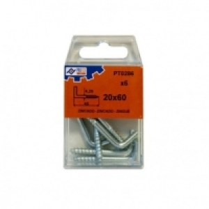 Escarpias Rosca Zn C/6 Pzs - Profer Top - 48315-pt0286 - 20x