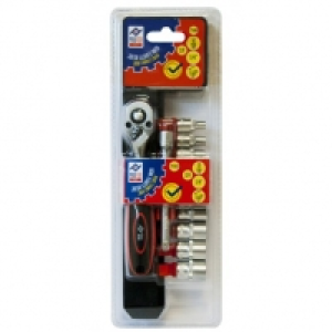 Llave Vaso Juego 12 Piezas + Carraca - Profer Top - Pt1059 -