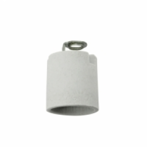 Portalámparas E27 Cerámico Gris