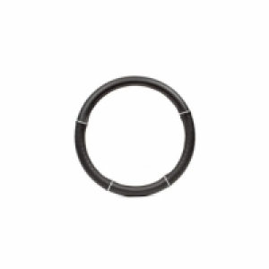 Funda Para El Volante Del Coche Inserto Cromo Negro