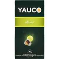 Hipercor  YAUCO café Brazil estuche 10 cápsulas compatibles con máquin