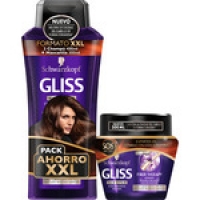 Hipercor  GLISS Hair Repair pack Fiber Therapy Bonding con champú pack