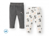 Lidl  Lupilu® Pantalones de terciopelo para bebé niña pack 2