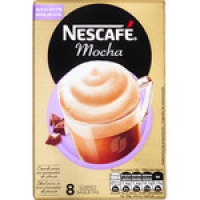 Hipercor  NESCAFE Mocha café soluble con chocolate estuche 8 sobres