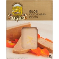 Hipercor  MARTIKO bloc de foie gras de oca envase 130 g