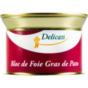 DELICASS bloc de foie gras de pato lata 130 g 6.83 €