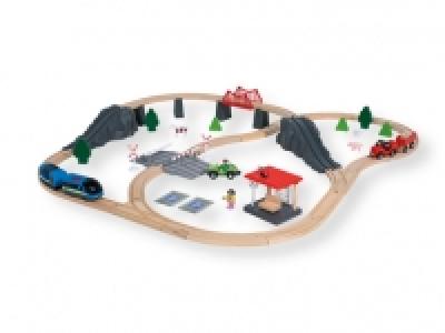 Lidl  Playtive® Junior Set de tren con vías de madera