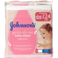 Hipercor  JOHNSONS BABY toallitas infantiles pack 4 envases 56 unidad