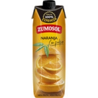 Hipercor  ZUMOSOL zumo de naranja con pulpa 100% fruta exprimida envas