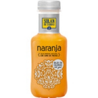 Hipercor  SOLAN DE CABRAS agua mineral natural con zumo de naranja bot