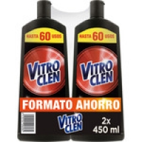Hipercor  VITRO CLEN limpia vitrocerámica Power Cream 3 en 1 pack 2 bo