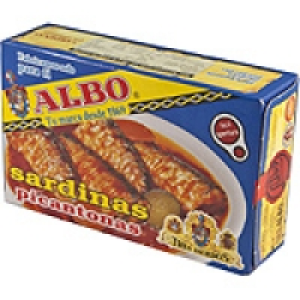 ALBO Tres Escudos sardinas en salsa picantona lata 85 g neto 1.99 €