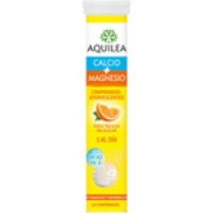 Hipercor  AQUILEA Calcio + Magnesio con sabor naranja y sin azúcar tub