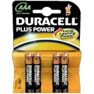 Duracell - Pack 4 Pilas AAA Plus Power 4.49 €