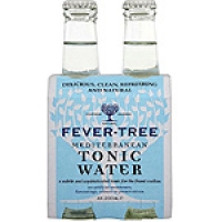 Hipercor  FEVER TREE Mediterranea tónica pack 4 botella 20 cl