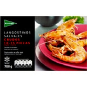 EL CORTE INGLES langostino salvaje crudo 10-15 piezas estuch 22.90 €
