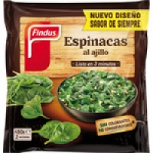 FINDUS tradicionales espinacas al ajillo 2 raciones bolsa 45 2.70 €