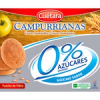 Hipercor  CUETARA CAMPURRIANAS galletas de desayuno 0% azúcares estuch