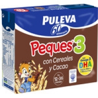 Hipercor  PULEVA PEQUES 3 preparado lácteo con cereales al cacao desde