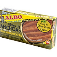 Hipercor  ALBO filetes de anchoa en aceite de oliva virgen lata 30 g n
