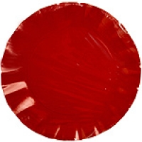 Hipercor  ROMANTIC plato rojo 29 cm paquete 6 unidades