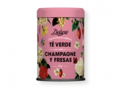 Lidl  Deluxe&reg; T&eacute; verde con sabor a champagne y fresas / rooibos 