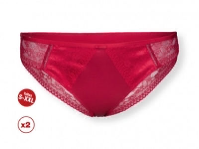 Lidl  Esmara® Lingerie Braguitas de encaje talla grande pack 2